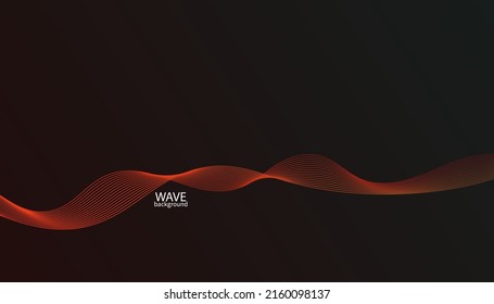 Abstract colorful wave lines background. Vector abstract colored line art. Bright poster with dynamic waves. Colorful banner template. Vector illustration.