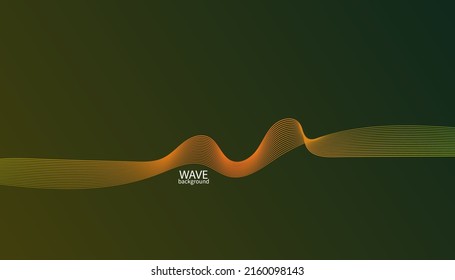 Abstract colorful wave lines background. Vector abstract colored line art. Bright poster with dynamic waves. Colorful banner template. Vector illustration.