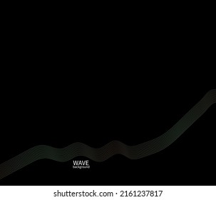 Abstract colorful wave lines background. Vector abstract colored line art. Bright poster with dynamic waves. Colorful banner template. Vector illustration.