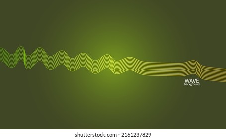Abstract colorful wave lines background. Vector abstract colored line art. Bright poster with dynamic waves. Colorful banner template. Vector illustration.