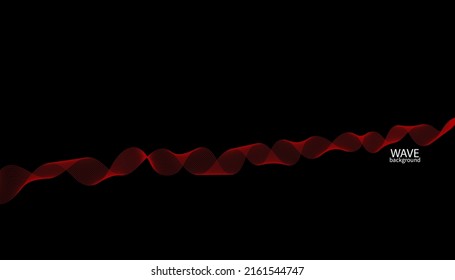 Abstract colorful wave lines background. Vector abstract colored line art. Bright poster with dynamic waves. Colorful banner template. Vector illustration.
