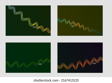 Abstract colorful wave lines background.
Big set. Vector abstract colored line art. Bright poster with dynamic waves. Colorful banner template. Vector illustration.
