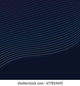 abstract colorful wave lines network background