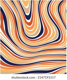 líneas de onda coloridas abstractas, patrones geométricos vectoriales, rayas psicodélicas, curvas onduladas con doodles, fondo de ilustración de línea.