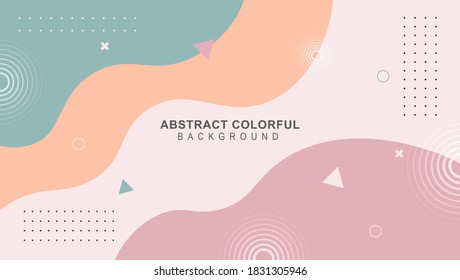 Abstract colorful wave modern background.abstract memphis background. Vector illustration for design.