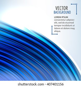 Abstract colorful wave on white background. Shiny bright curves background. Vector eps10.