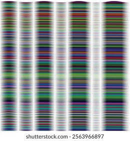 Abstract Colorful Wave Pattern, Geometric Design