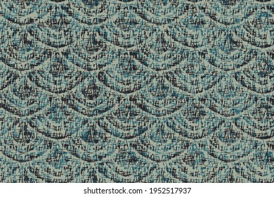 Abstract colorful  wave pattern. Geometry texture repeat modern pattern. Green wavy mosaic pattern for design and background.