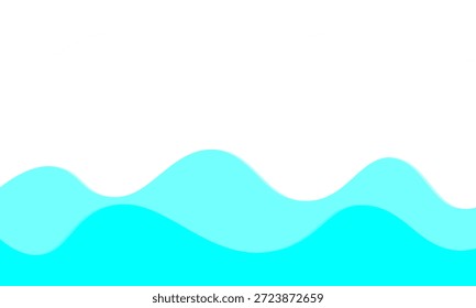 Patrón de onda colorido Abstractas con crestas en capas en tonos turquesa crema de oro