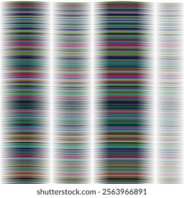 Abstract Colorful Wave Pattern: Multicolored Striped Design