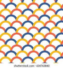 abstract colorful wave pattern. seamless vector background.