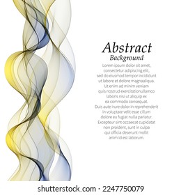 Abstract colorful wave pattern. Vector design element. Colorful wave.
