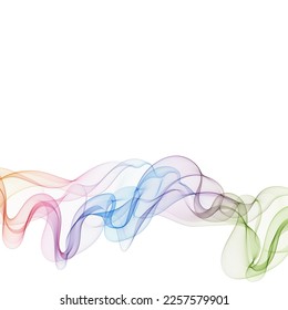 Abstract colorful wave pattern. Vector design element. Colorful wave.