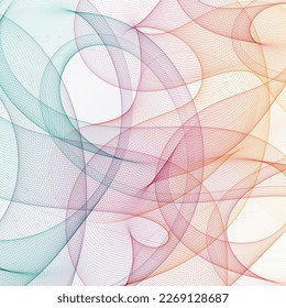 Abstract colorful wave pattern. Vector design element. Colorful wave.