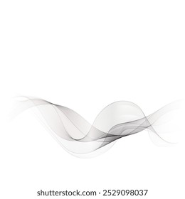 Abstract colorful wave pattern. Vector design element. Colorful wave.