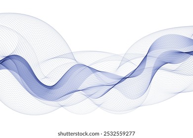 Abstract colorful wave pattern. Vector design element. Colorful wave.