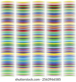 Abstract Colorful Wave Pattern: Vibrant Hues and Geometric Design