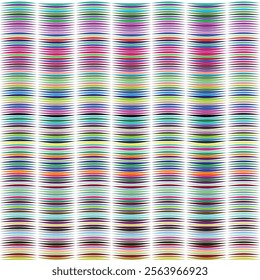Abstract Colorful Wave Pattern: Vibrant, Multicolored, Horizontal Lines