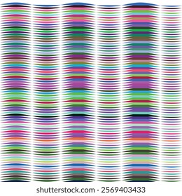 Abstract Colorful Wave Pattern: Vibrant, Geometric Design