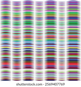 Abstract Colorful Wave Pattern: Vibrant Hues and Dynamic Curves