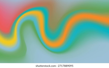 Abstract colorful wave pattern with vibrant curved lines in various shades for artistic and modern design vector