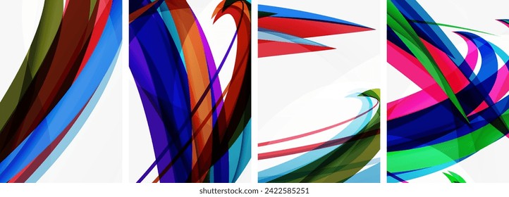 Abstract colorful wave posters for wallpaper, business card, cover, poster, banner, brochure, header, website