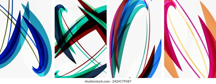 Abstract colorful wave posters for wallpaper, business card, cover, poster, banner, brochure, header, website