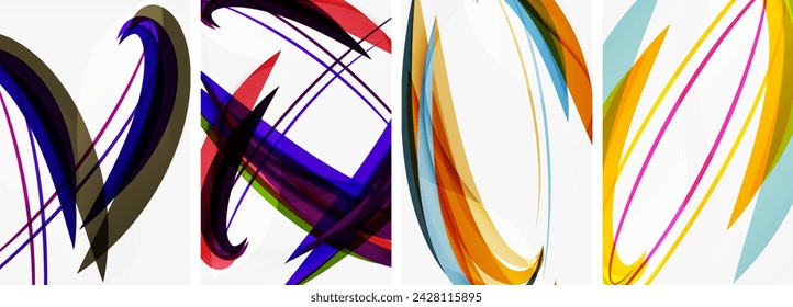 Abstract colorful wave posters for wallpaper, business card, cover, poster, banner, brochure, header, website