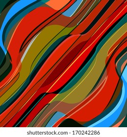 abstract colorful wave stripe pattern background