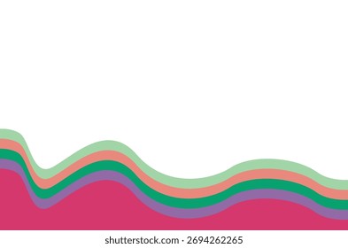 Fundo abstrato de tom de onda colorido