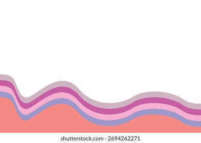 Abstract Colorful Wave Tone Background