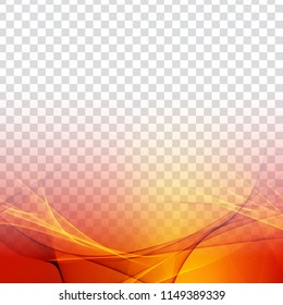 Abstract colorful wave transparent modern background