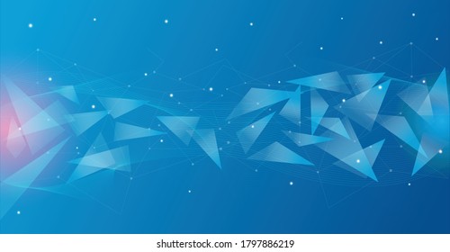abstract colorful wave triangular vector pattern
