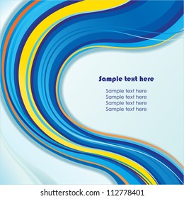 Abstract colorful wave vector background for design