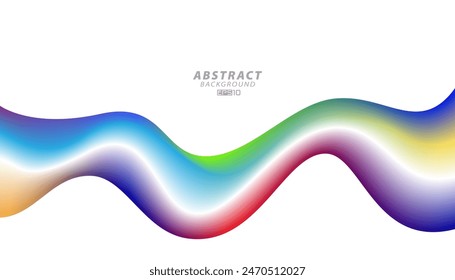 Abstract colorful wave vector background