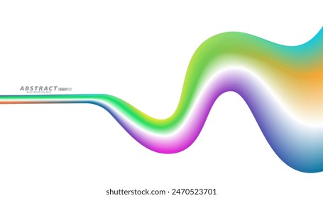 Abstract colorful wave vector background