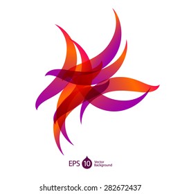 Abstract  colorful wave vector background. Logo design template.