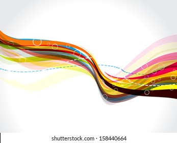 abstract colorful wave vector illustration 