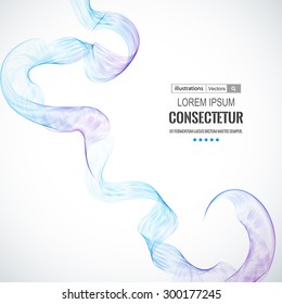 Abstract colorful wave . Vector illustration for your business presentations. EPS10. Flyer, poster, banner, cover, web design template