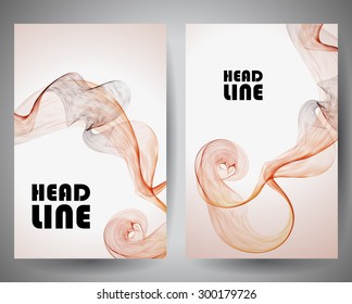 Abstract colorful wave . Vector illustration for your business presentations. EPS10. Flyer, poster, banner, cover, web design template