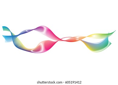 Abstract Colorful Wave. Vector Illustration