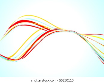 abstract colorful wave3 colorful wave with blue background vector illustration