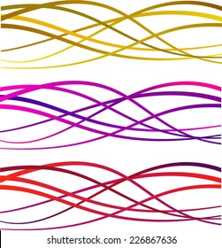 Abstract colorful waves