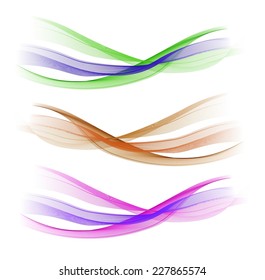 Abstract colorful waves