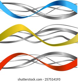 Abstract colorful waves