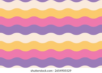 Abstract colorful waves. Background in flat style.