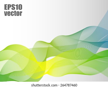 Abstract colorful waves background. wallpaper. smoke
