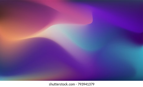 Abstract colorful waves bird vector background