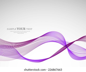 Abstract colorful waves on gray background