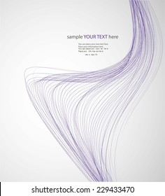 Abstract colorful waves on gray background